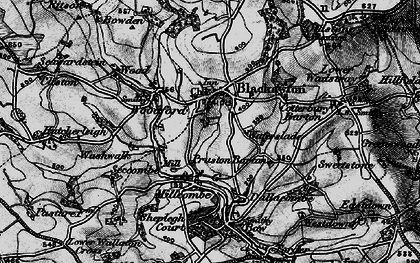 Old map of Blackawton in 1897