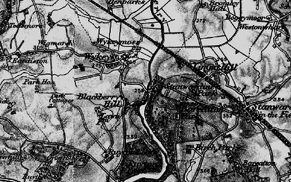 Old map of Blackbow Hill in 1899