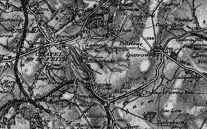 Old map of Barmoor Clough in 1896