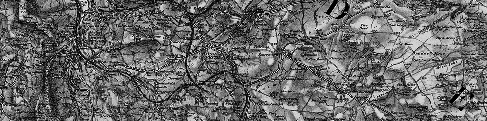 Old map of Barmoor Clough in 1896