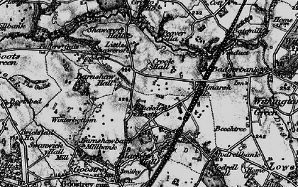Old map of Blackden Heath in 1896