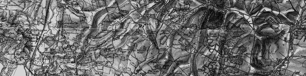 Old map of Blackdown in 1895