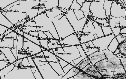 Old map of Blackdyke in 1897