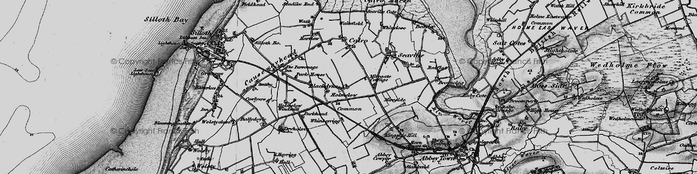 Old map of Blackdyke in 1897