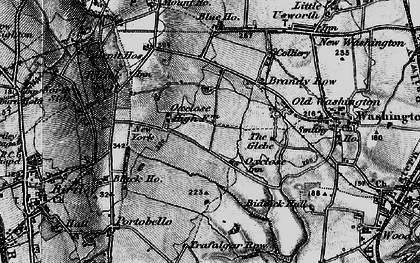 Old map of Blackfell in 1898