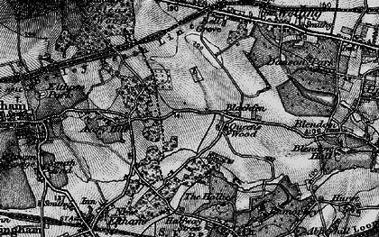 Old map of Blackfen in 1896