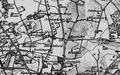 Old map of Blackford in 1897