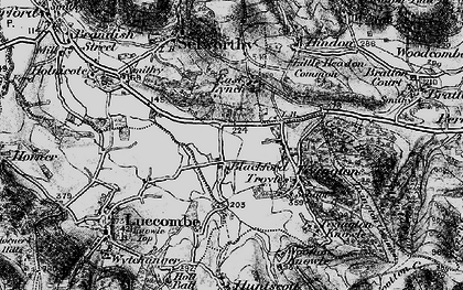 Old map of Blackford in 1898