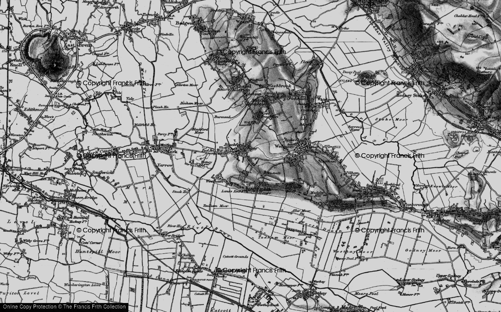 Old Map of Blackford, 1898 in 1898