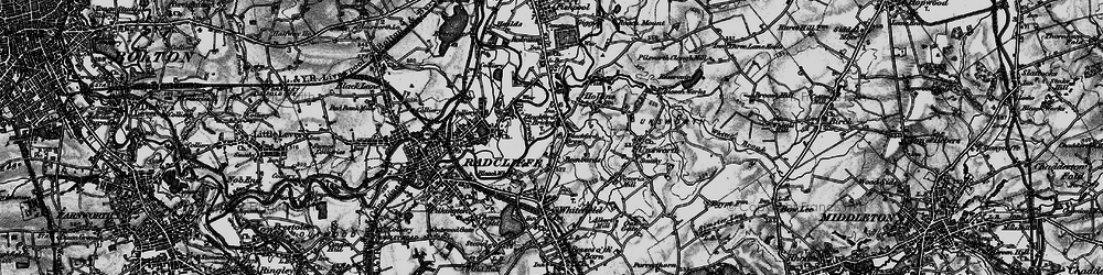 Old map of Blackford Bridge in 1896
