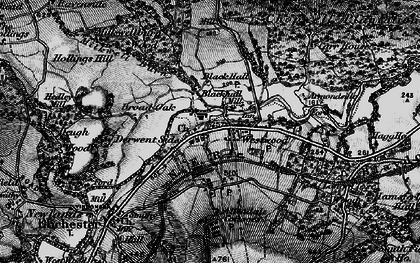 Old map of Blackhall Mill in 1898