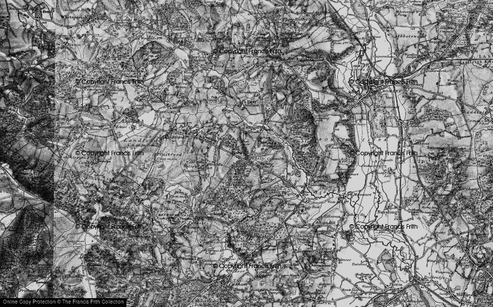 Old Map of Blackhill, 1895 in 1895