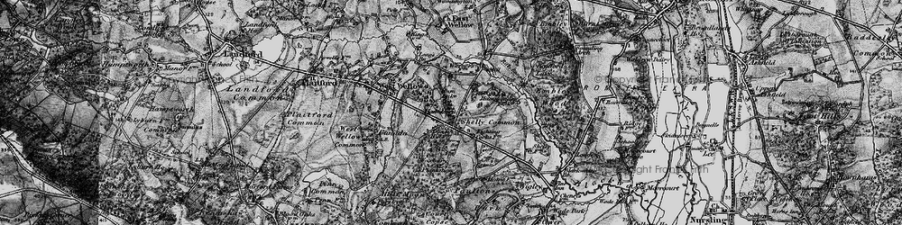 Old map of Blackhill in 1895