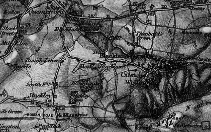 Old map of Blackland Wood in 1898