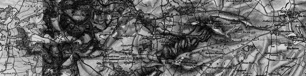 Old map of Blackland Wood in 1898