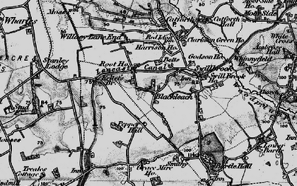 Old map of Blackleach in 1896