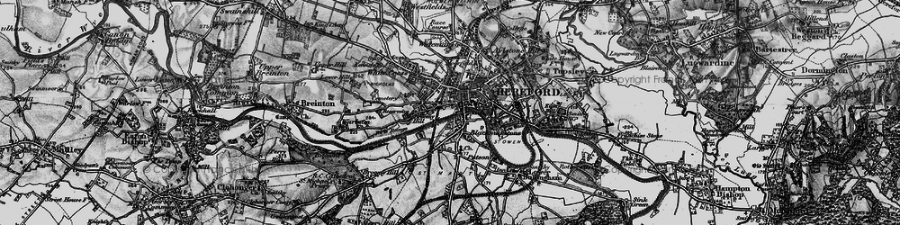 Old map of Blackmarstone in 1898