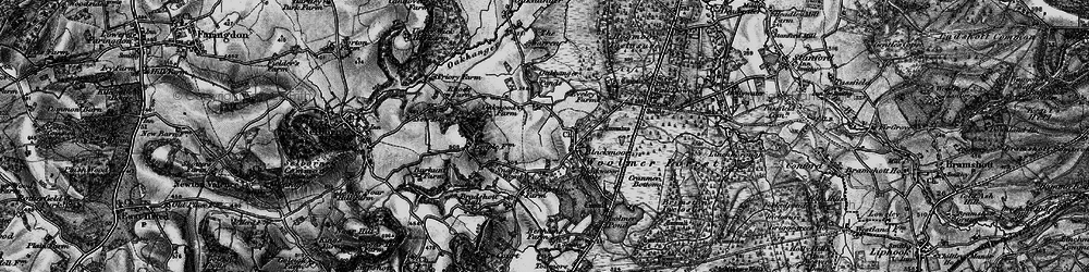 Old map of Blackmoor Ho in 1895