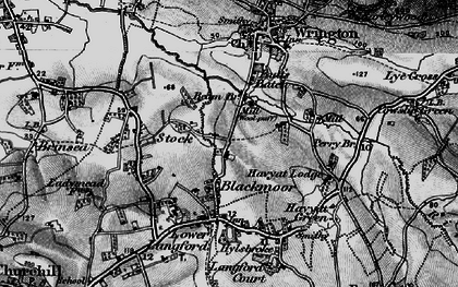 Old map of Blackmoor in 1898