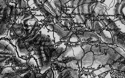 Old map of Blackmore End in 1895