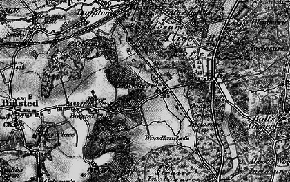Old map of Blacknest in 1895