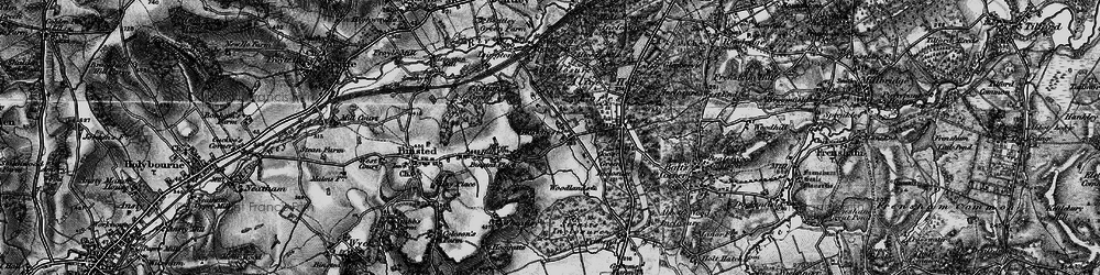 Old map of Blacknest in 1895