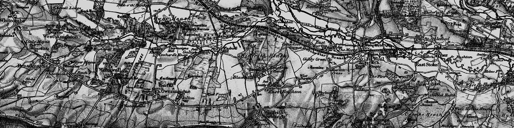 Old map of Whitcombe Vale in 1897