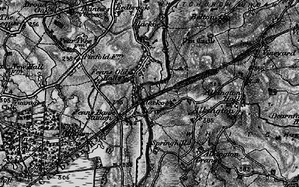 Old map of Blackhoe Cottages in 1897