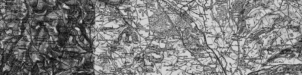 Old map of Belle Vue in 1898