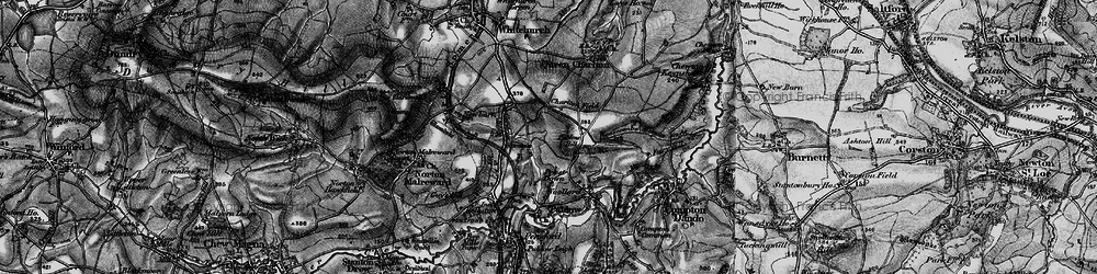 Old map of Wooscombe Bottom in 1898