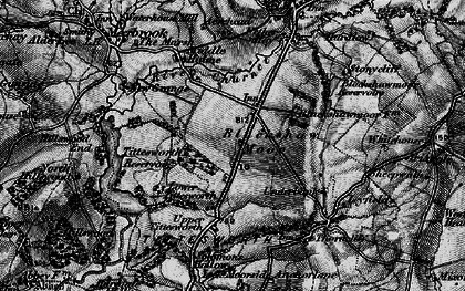 Old map of Tittesworth Reservoir in 1897