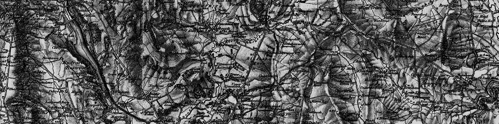 Old map of Blackshaw Moor in 1897