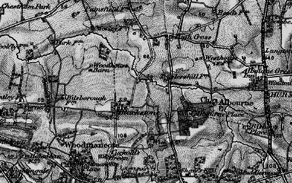 Old map of Blackstone in 1895