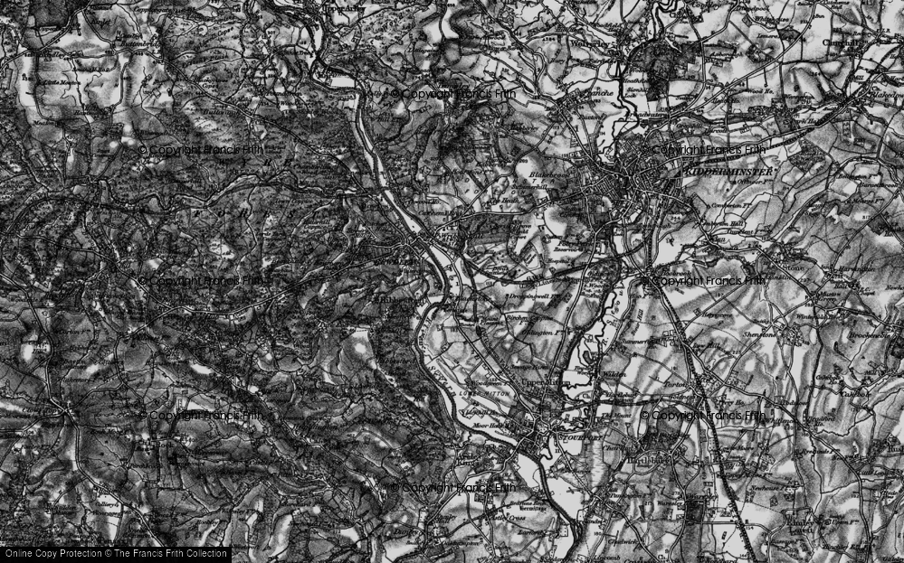 Old Map of Blackstone, 1899 in 1899