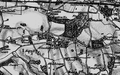 Old map of Battlies Ho in 1898