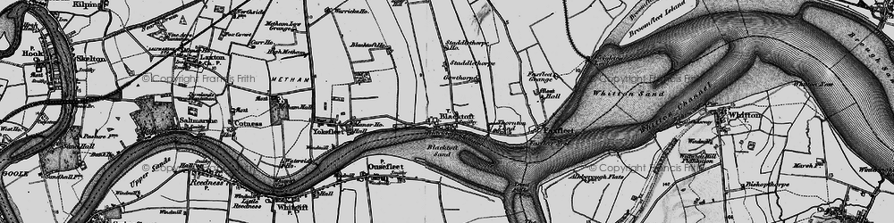 Old map of Blacktoft Ho in 1895