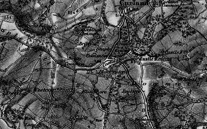 Old map of Blackwater in 1898