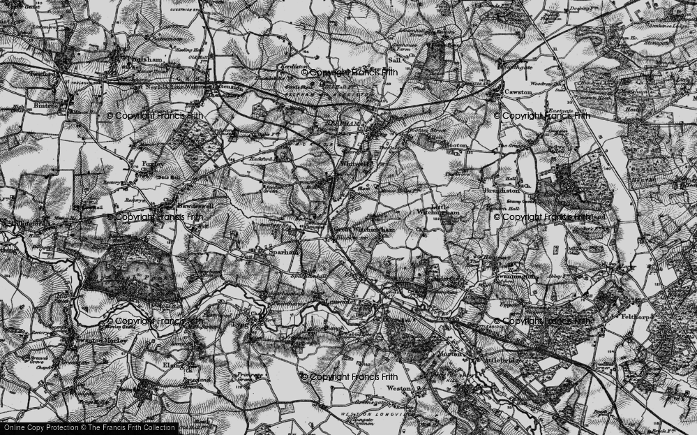 Old Map of Blackwater, 1898 in 1898