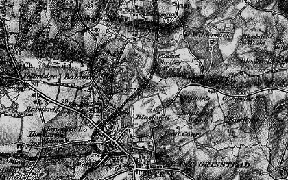 Old map of Blackwell in 1895