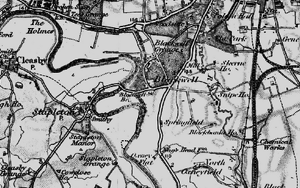 Old map of Blackwell Br in 1897