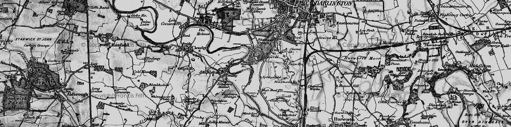 Old map of Blackwell Br in 1897