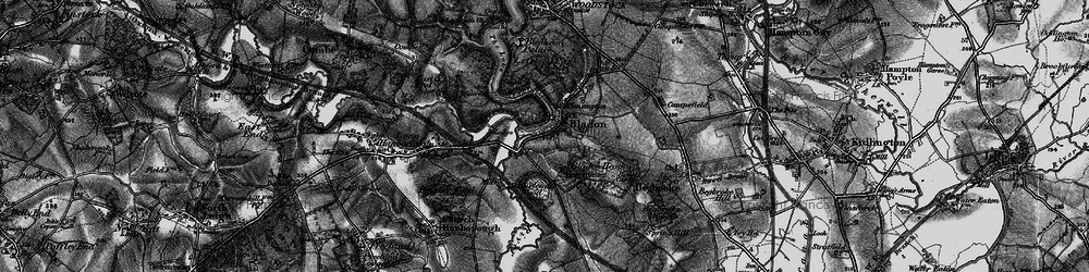 Old map of Bladon Heath in 1896