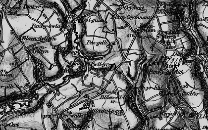 Old map of Blaen-Cil-Llech in 1898