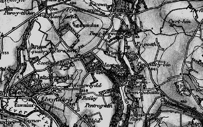 Old map of Blaen-pant in 1898