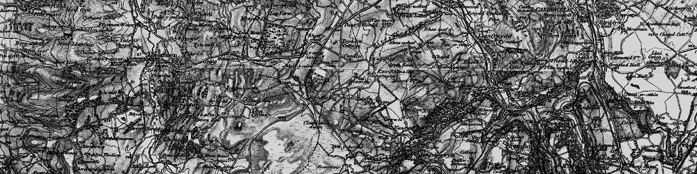 Old map of Blaenau in 1897
