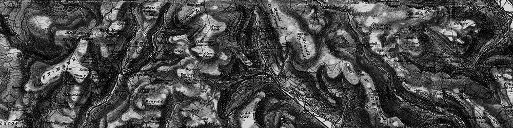 Old map of Blaenrhondda in 1898