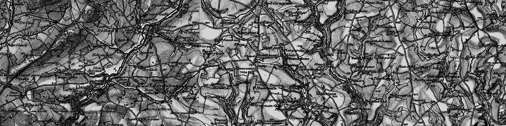 Old map of Blaendyflin in 1898