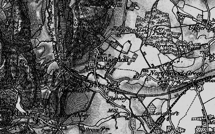 Old map of Blaisdon in 1896