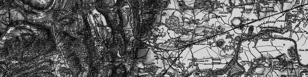 Old map of Blaisdon in 1896