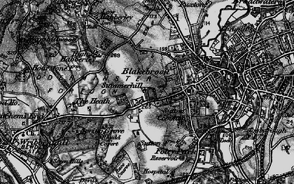 Old map of Blakebrook in 1899